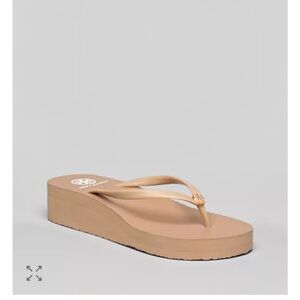 Tory Burch Beige Platform Sandals